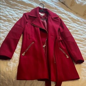 MICHAEL Michael Kors Bold Red Trench Coat